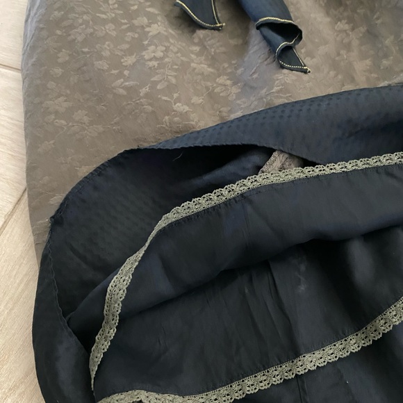 Anthropologie Multi Textured Silk Midi, Small 4 - Picture 2 of 8